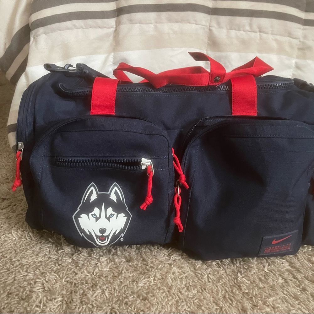 Custom UCONN Nike duffel bag!